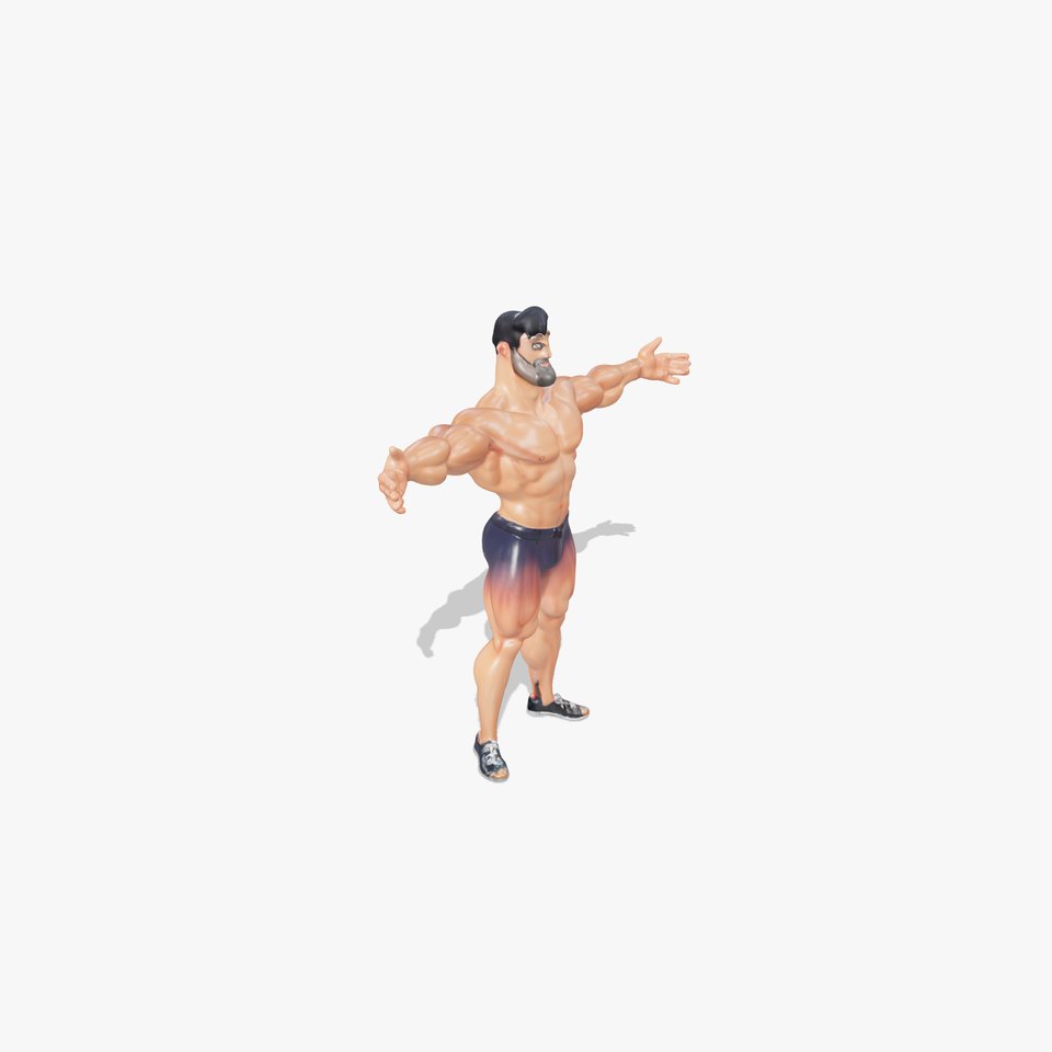 Heroic Muscle Man model pack
